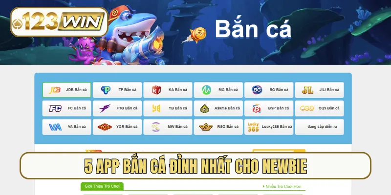 5 app bắn cá đỉnh nhất cho newbie