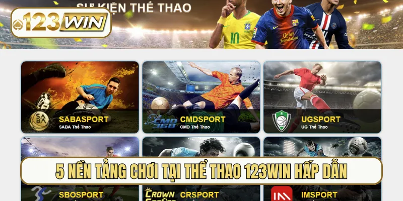 5 nền tảng chơi tại thể thao 123Win hấp dẫn