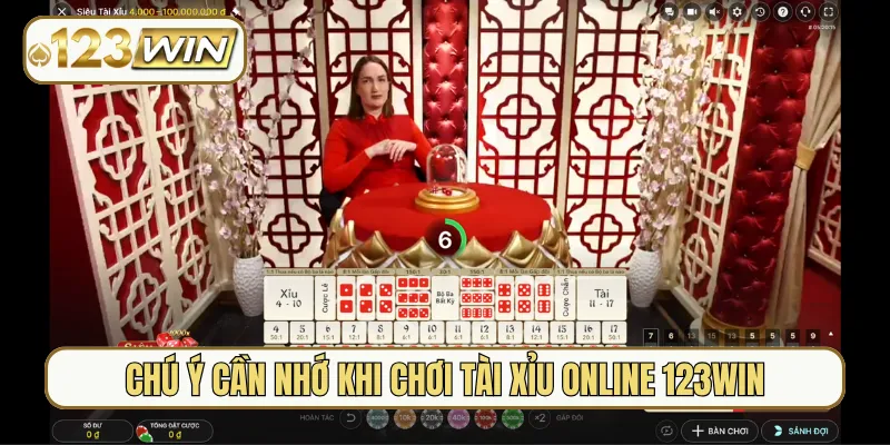 Chú ý cần nhớ khi chơi Tài Xỉu online 123Win