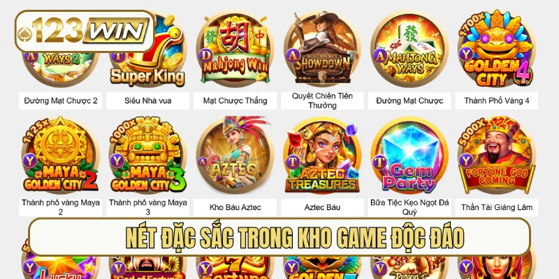 Nét đặc sắc trong kho game độc đáo